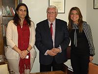 Prof. Dorotea López, IEI; Prof. Walter Sánchez, Director IEI; Prof. Oriana Piperino, Representante del Instituto de Derecho Internacional de la Udelar.
