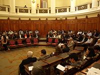La actividad tuvo lugar en la Sala de Sesiones del ex Congreso Nacional.