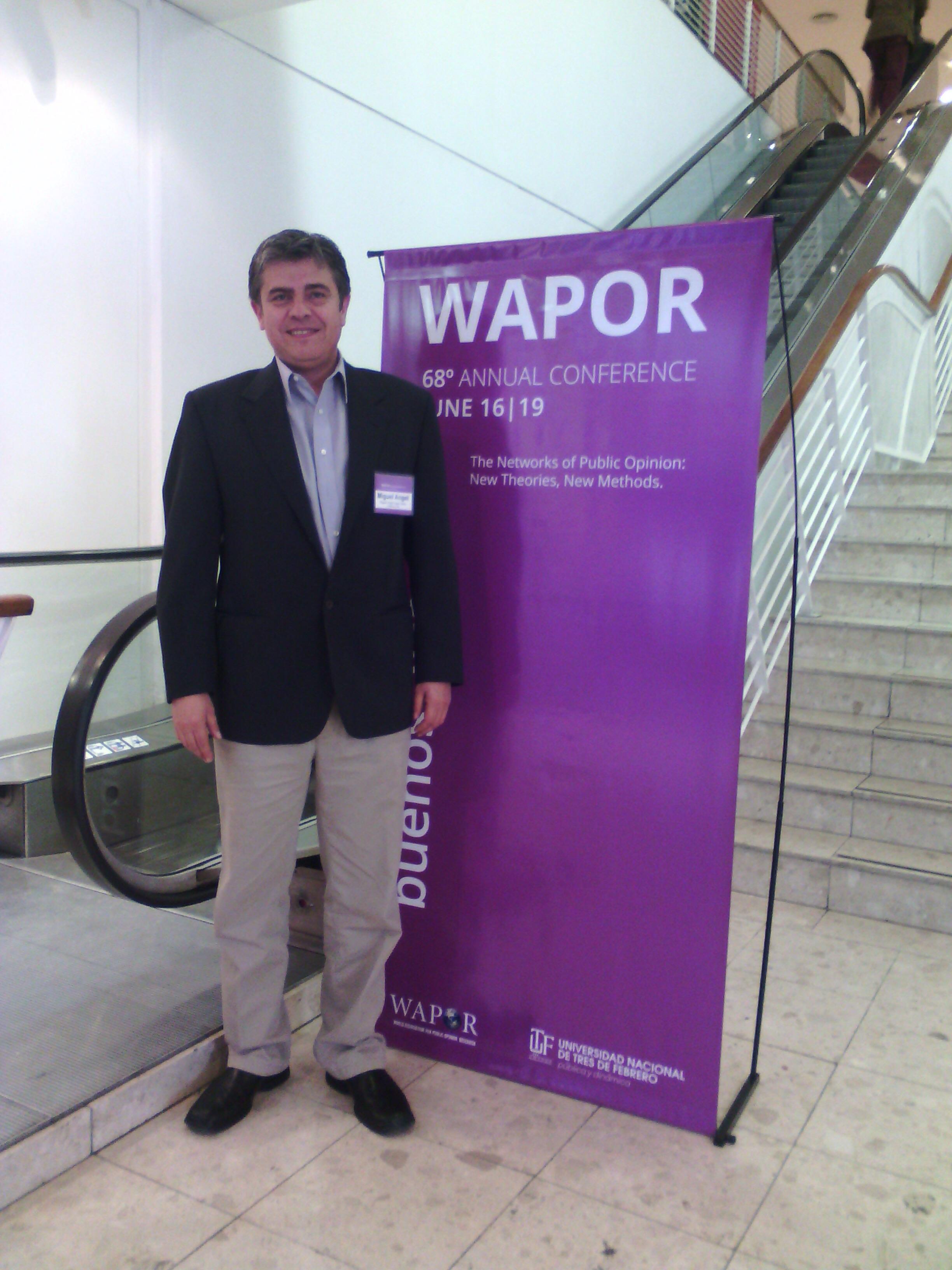 Prof. Miguel Ángel López en Congreso WAPOR 2015