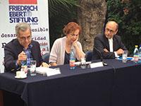 Jesús Velasco, Claudia Schatan y Víctor Godínez. Jesús Velasco, Claudia Schatan y Víctor Godínez.